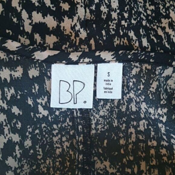 Y2K Nordstroms BP Top Semi Sheer Animal Print High Low Tunic Tank Scoop Neck S - Picture 3 of 8